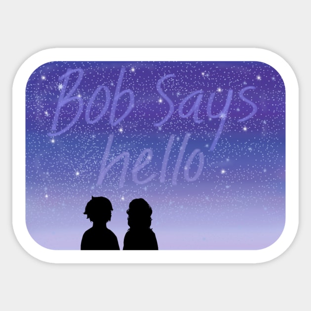 Bob Says Hello Silhouette Sticker by MewMewMaya